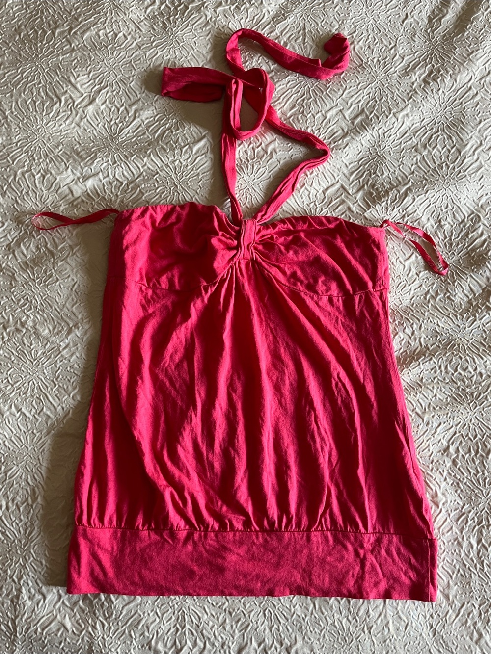 Garage Hot Pink Halter Tube Top